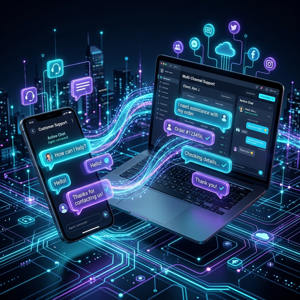 Chatwoot Interface and Multichannel Support